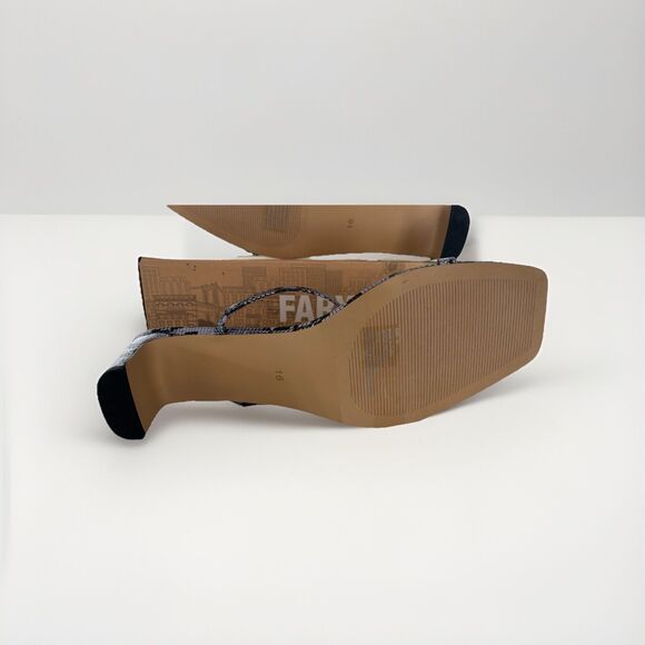 Faryl By Farylrobin Sandals Women's 16 Analisa Lavender Snake - Picture 2 of 6